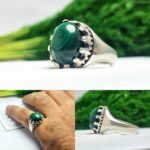 انگشتر مالاکیت سبز اصلی