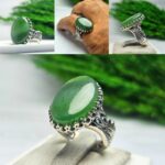 انگشتر یشم سبز اصلی