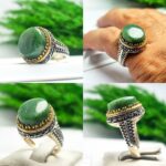 انگشتر یشم سبز اصلی