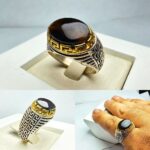 انگشتر عقیق یمنی مشکی اصلی