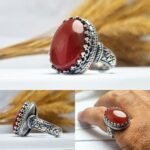 انگشتر عقیق قرمز یمنی اصلی