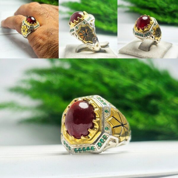 انگشتر گارنت اصلی