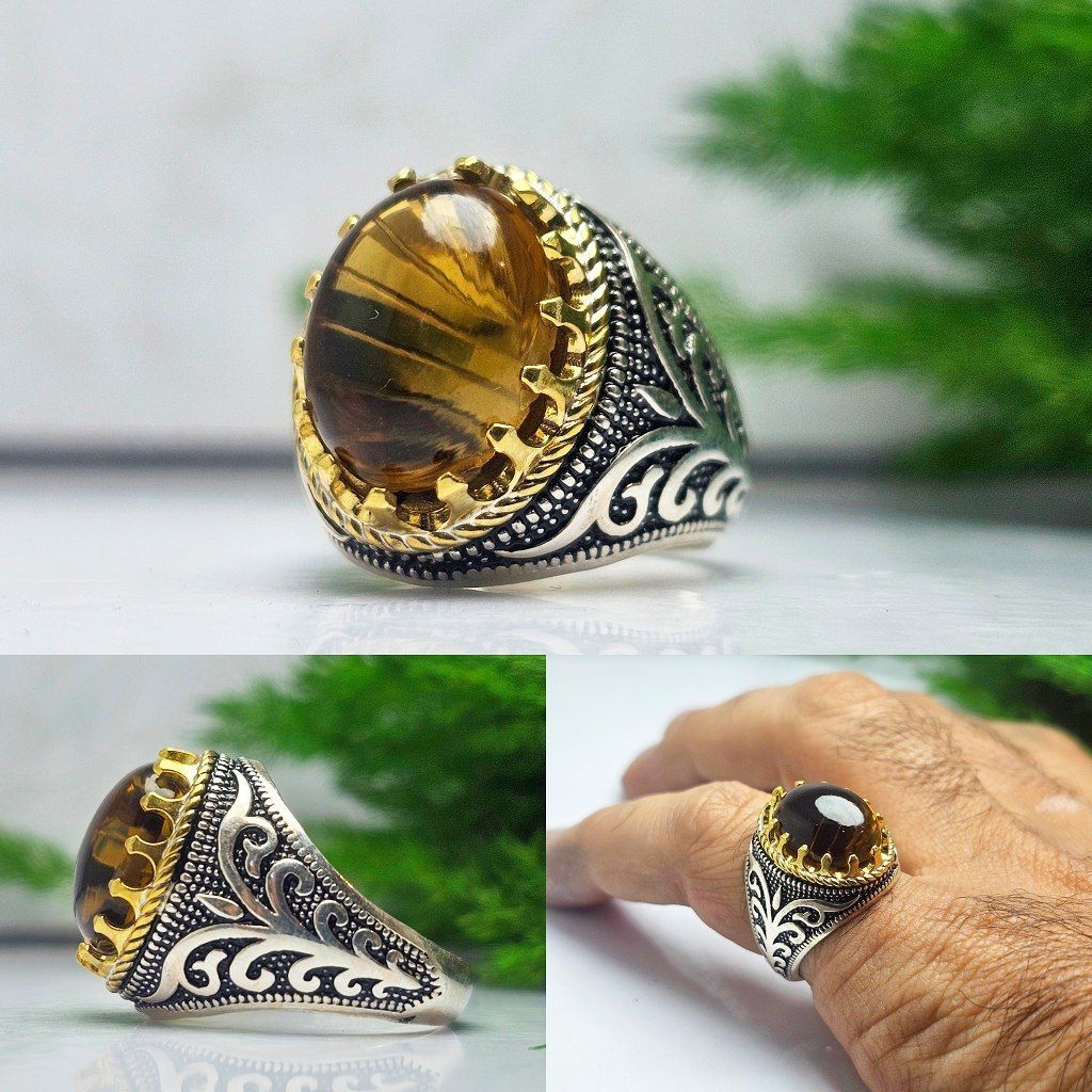 انگشتر سیترین طلایی اصلی انگشتر سیترین طلایی اصلی