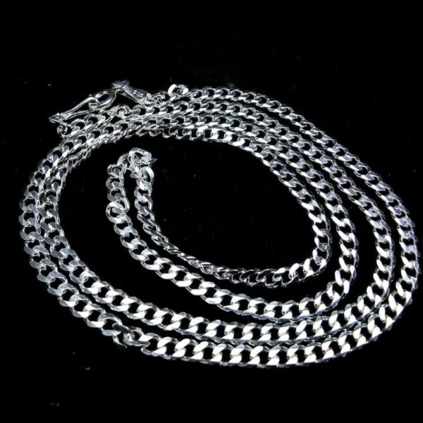 زنجیر نقره ترک طرح کارتیه