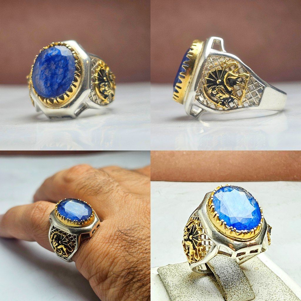 انگشتر یاقوت کبود اصلی انگشتر یاقوت کبود اصلی