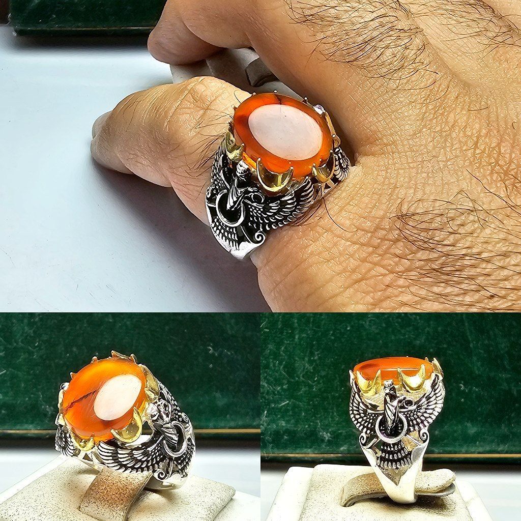 انگشتر عقیق یمنی اصلی انگشتر عقیق یمنی اصلی