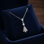 گردنبند نقره زنانه طرح درخت کریسمس کد 26020