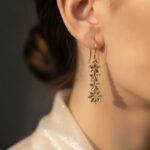 گوشواره نقره زنانه طرح گل کد 26154