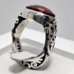 انگشتر گارنت حرز امام جواد (ع) کار استاد پرچمی (پدر) - Image 3