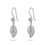 گوشواره نقره زنانه طرح برگ کد 25946