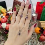 نیم‌ست نقره زنانه مینیمال کد 25933 - تصویر 2